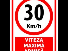 Semn  pentru 30 km viteza maxima admisa